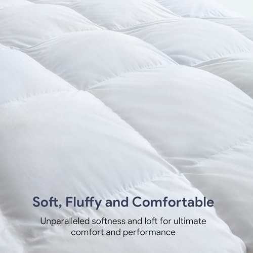Oversized King Duvet Insert Comforter with 8 Super King White/All Season