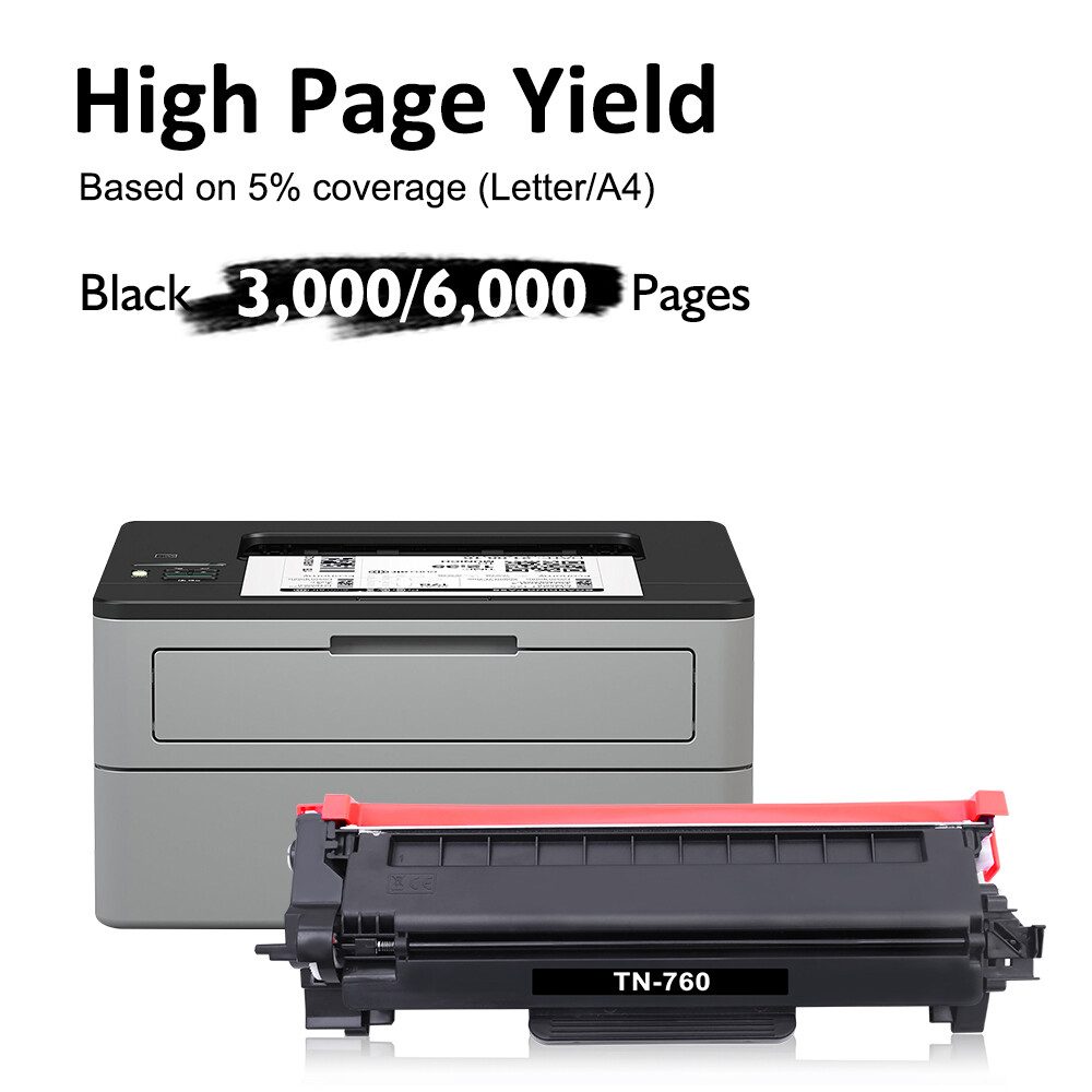 TN760 Toner Cartridge For Brother TN730 DCP-L2550DW HL-L2390DW HL-L2395DW Lot