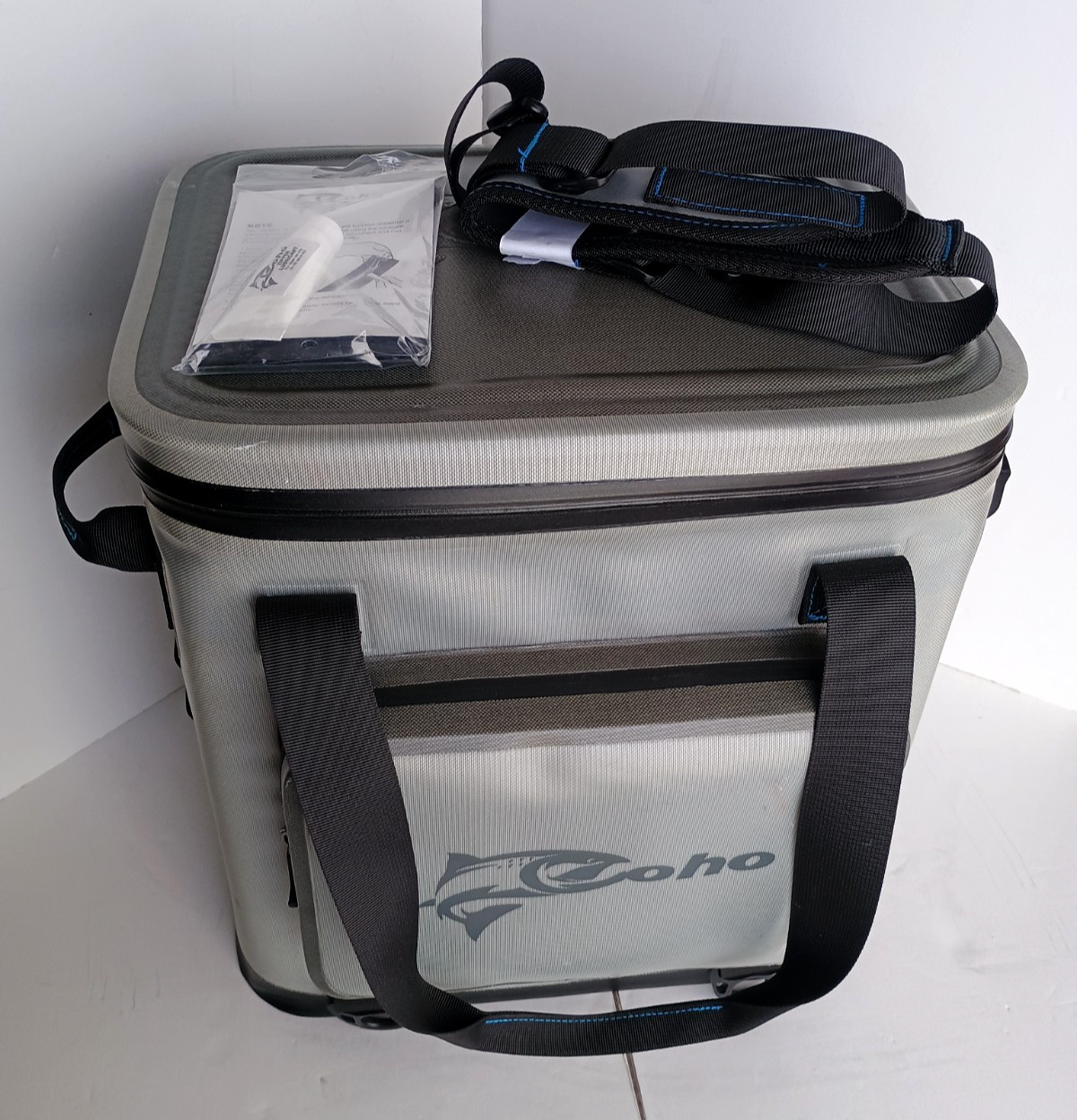 Coho 24 Can Soft Sided Leak Proof Air Tight Insulated Cooler & Lunch Box Gray