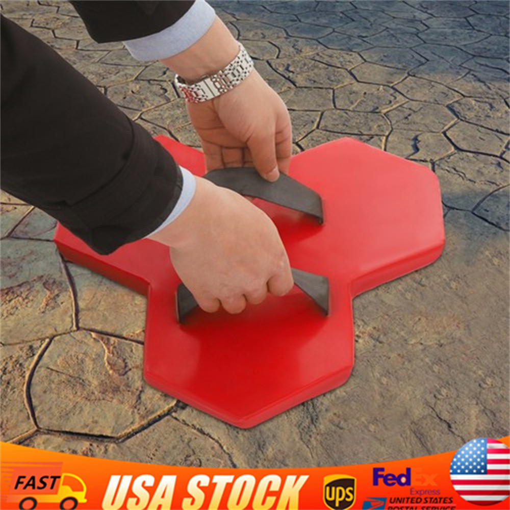 Concrete Texturing Skin Seamless Concrete Stamp Mat Stone Slate Cement Mold Tool