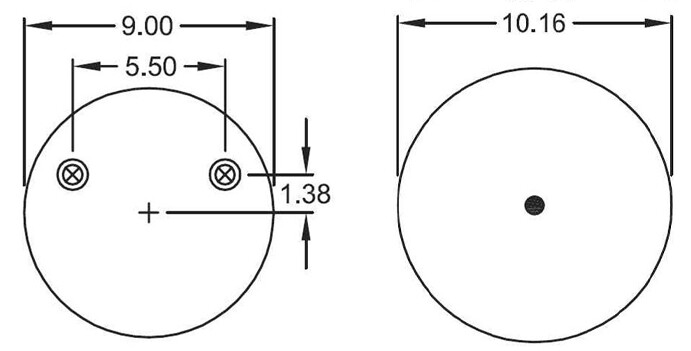 Trailer Air Spring Bag Replaces W01-358-9978, Hendrickson C-28929, S-28929