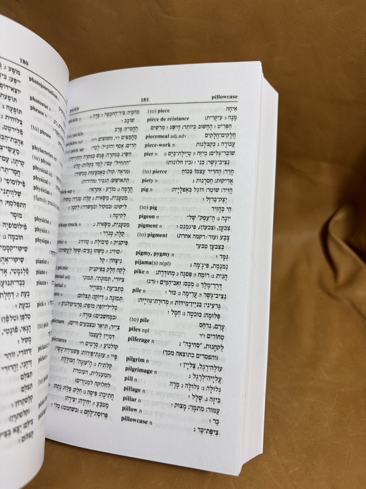 English-Hebrew Hebrew-English Dictionary