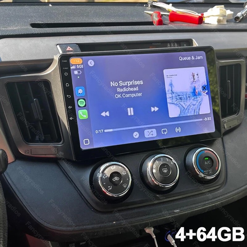 4+64GB For Toyota RAV4 2013-2018 Android 15.0 Car Stereo Radio Carplay GPS WIFI
