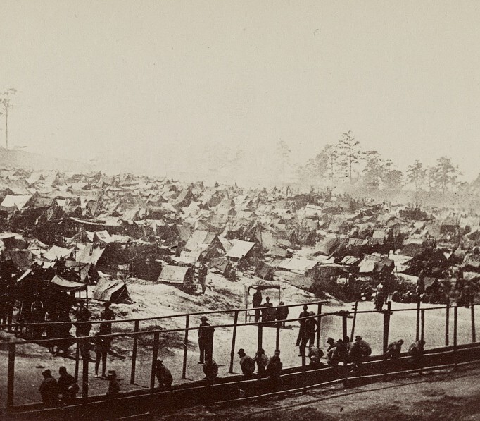 Collection of 6 Andersonville Civil War prison camp photo prints - New 11x17