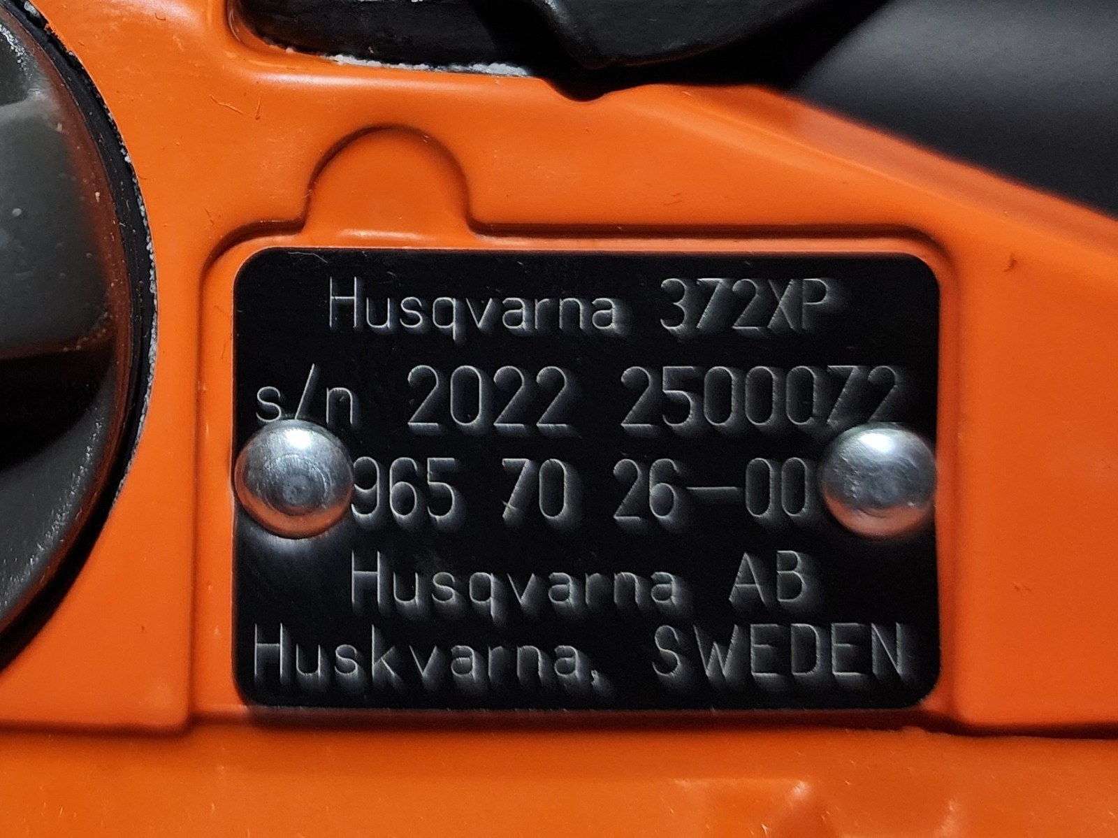 Husqvarna 372xp OE NON Xtorq