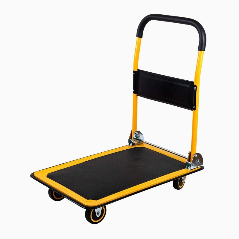 330 lb Platform Truck Hand Flatbed Cart Dolly Moving Push Heavy Duty Rolling