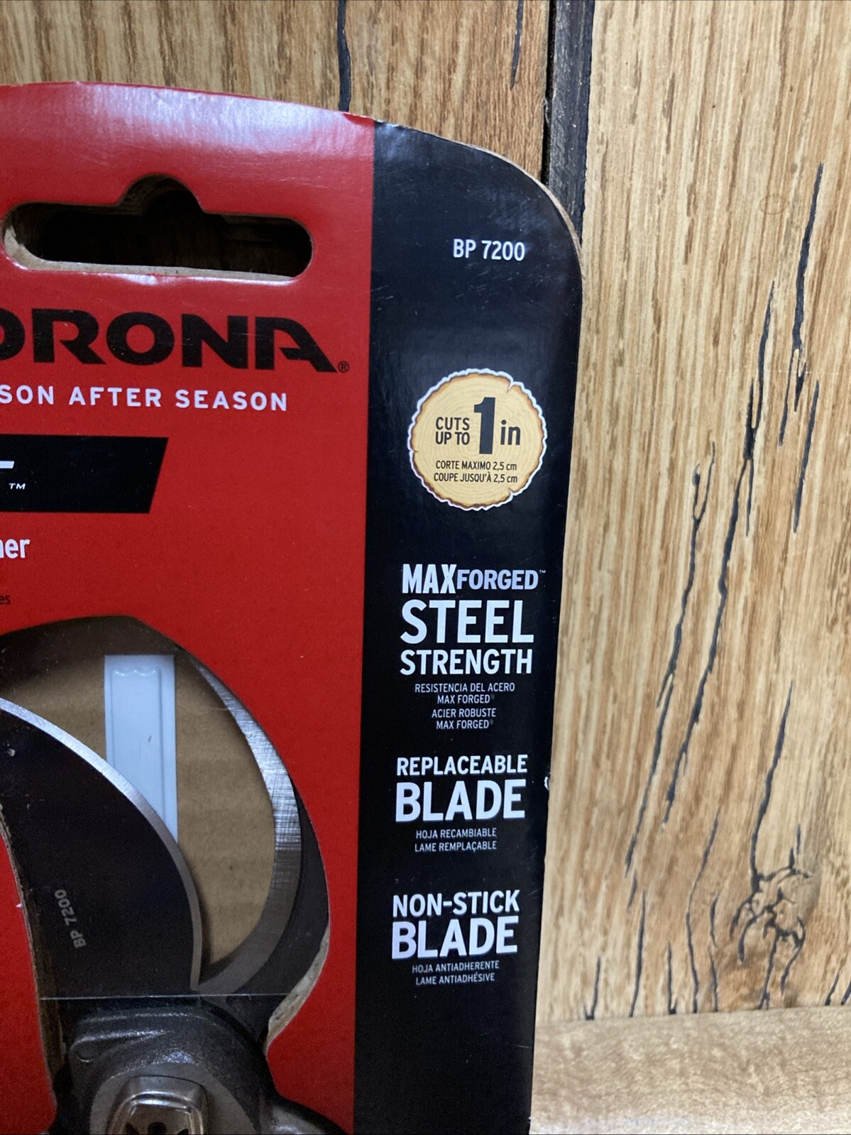 Corona Pro Cut Branch Stem Pruner BP7200 Max Forged Handle 1" Dual Arc Blade New