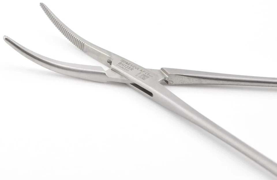 AESCULAP LOT OF 40 BH135R,BH145R Hemostatic Crile Curved Forceps Serrated 5.5"