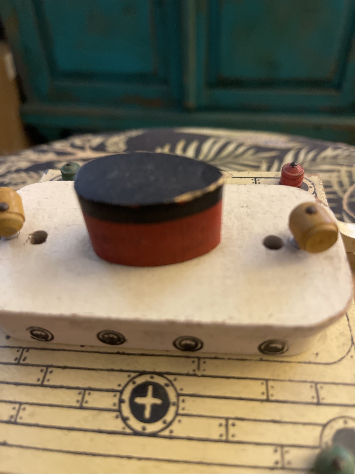 Vintage Toys Wooden Ferry Boat