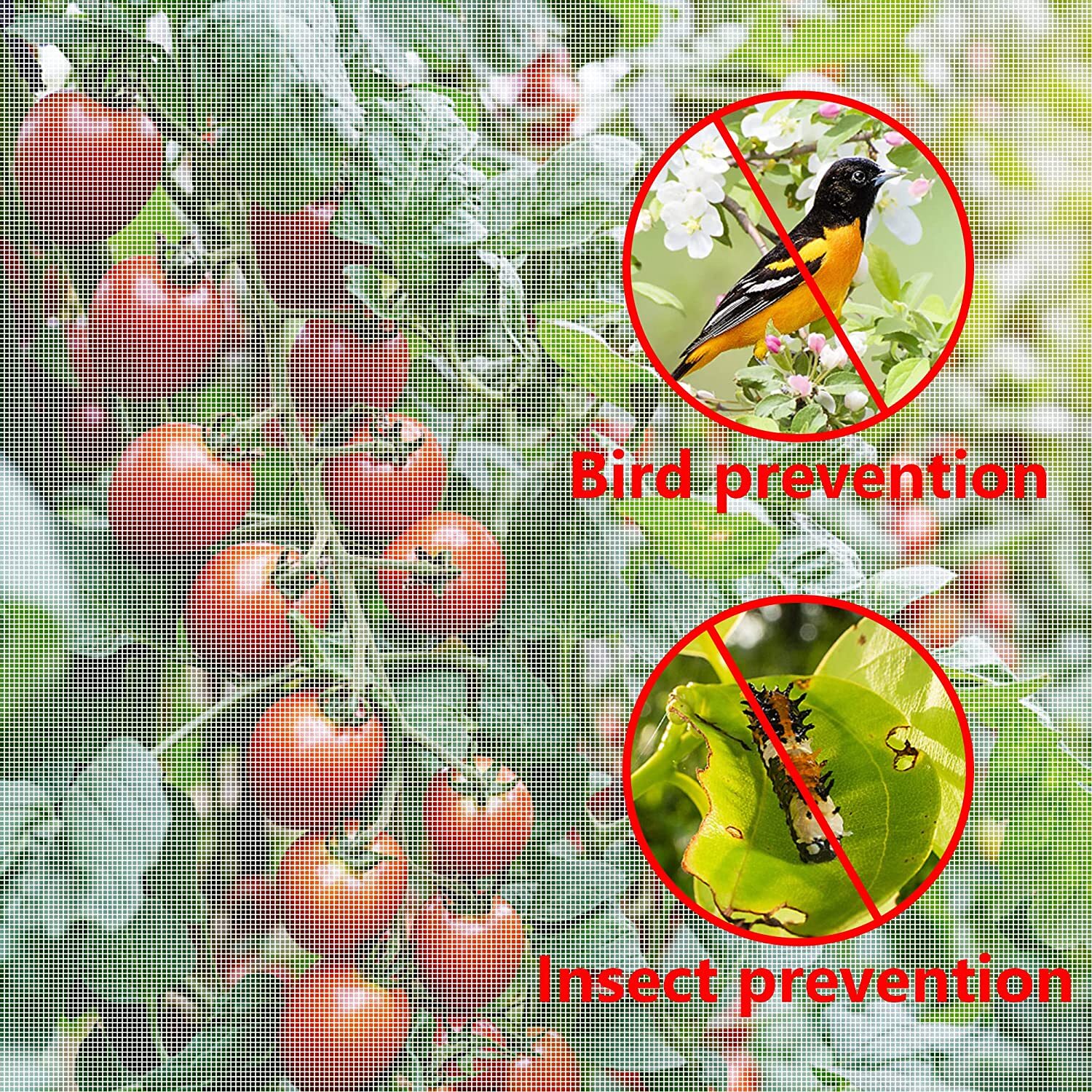 20~50ft Mosquito Garden Bug Insect Netting Barrier Bird Net Plant Protect Mesh