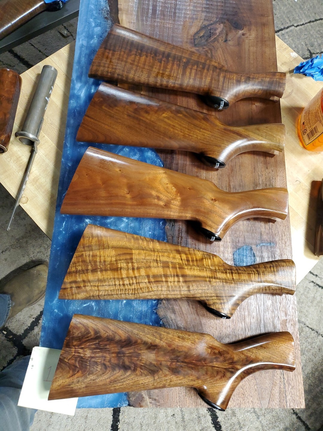 Ithaca model 37 stock/forend/cap/buttpad 20g pistol grip high grade READ BELOW