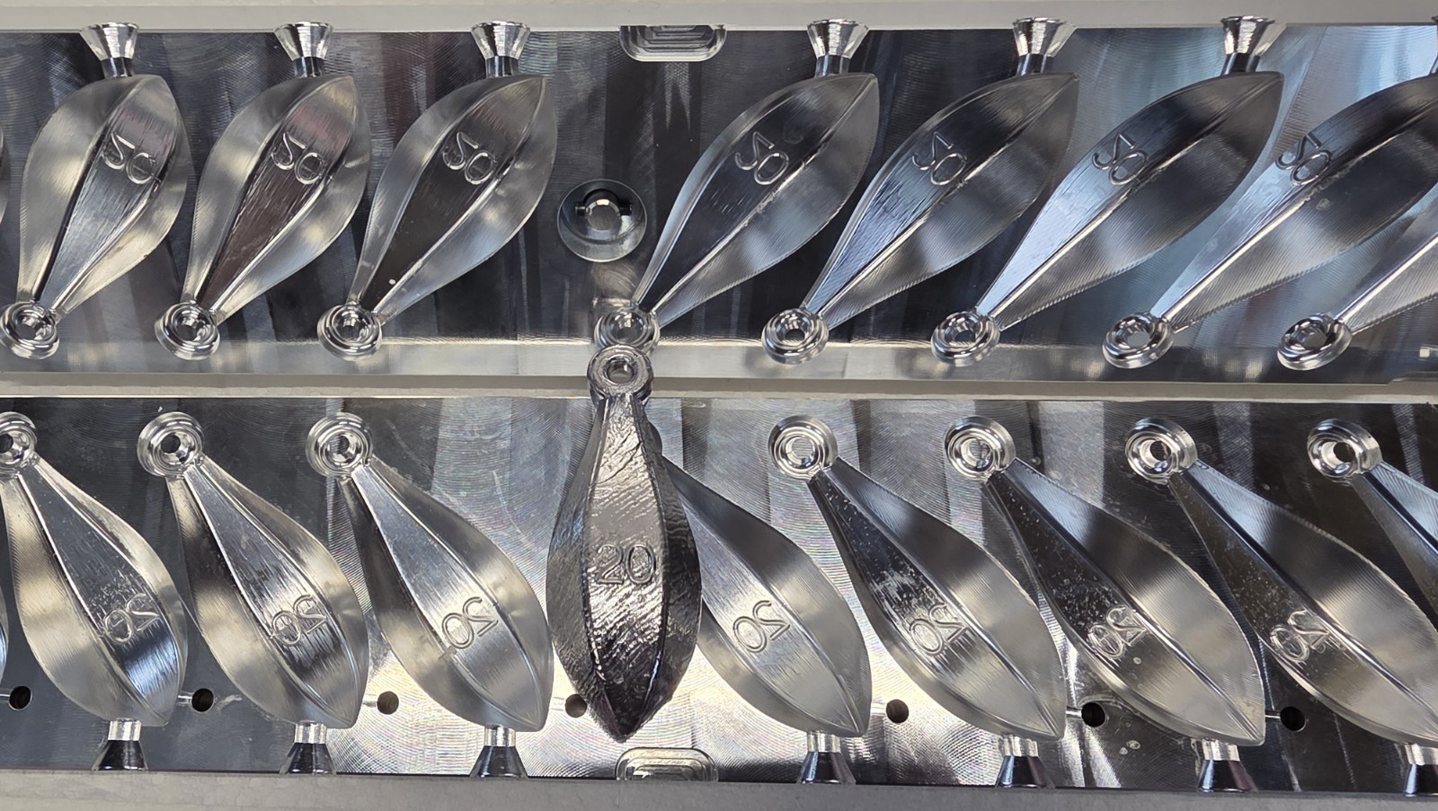 20 oz Bank Sinker 10 Cavity Production Mold