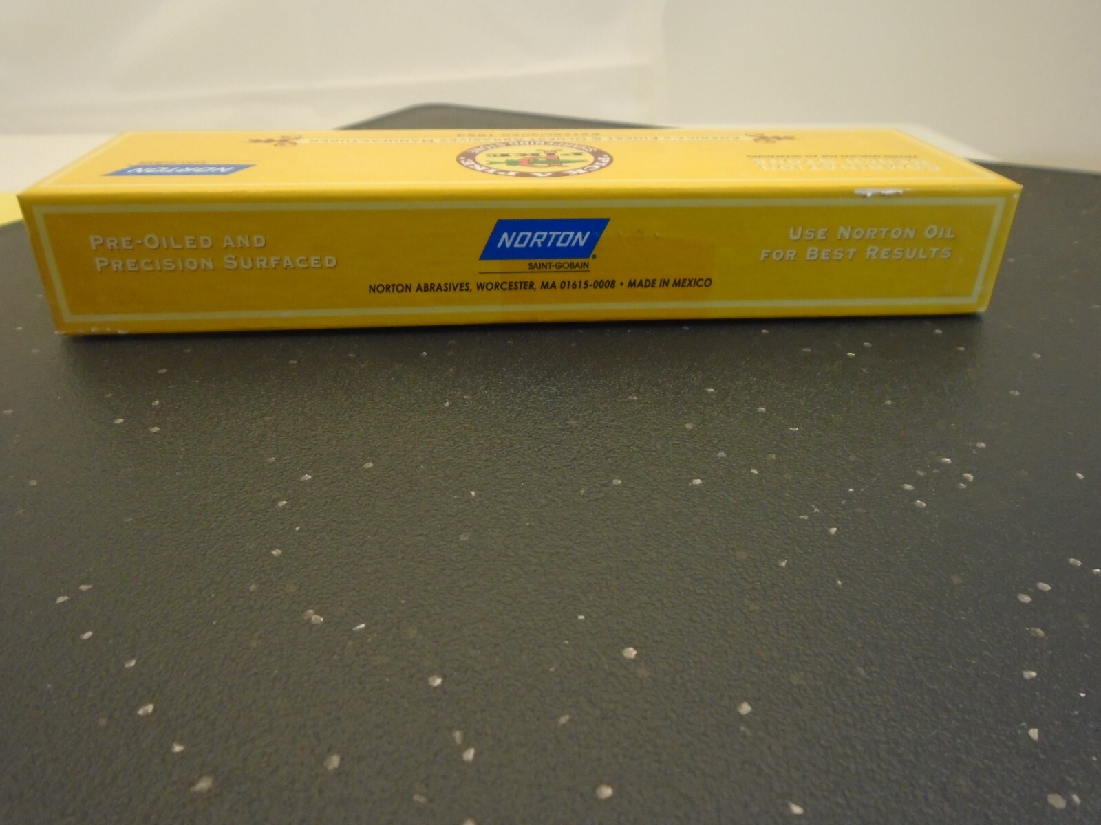 Norton Case (5) Combination Grit Bench Stones 8inch Pre-oiled Knife Tool Sharpen