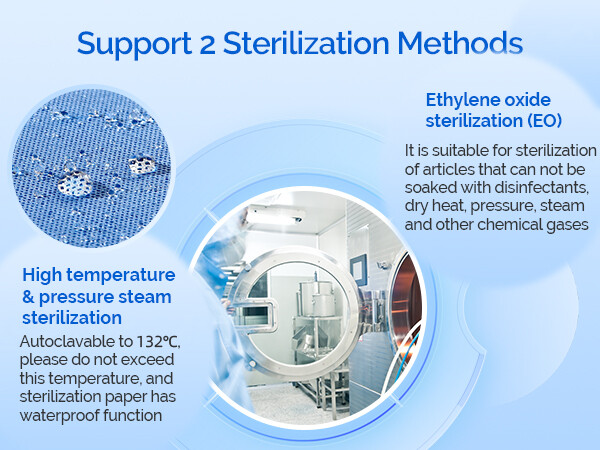 50/100Pcs JMU Autoclave CSR Sterilization Wrap Sheet SMMS Non-Woven &Crepe Paper