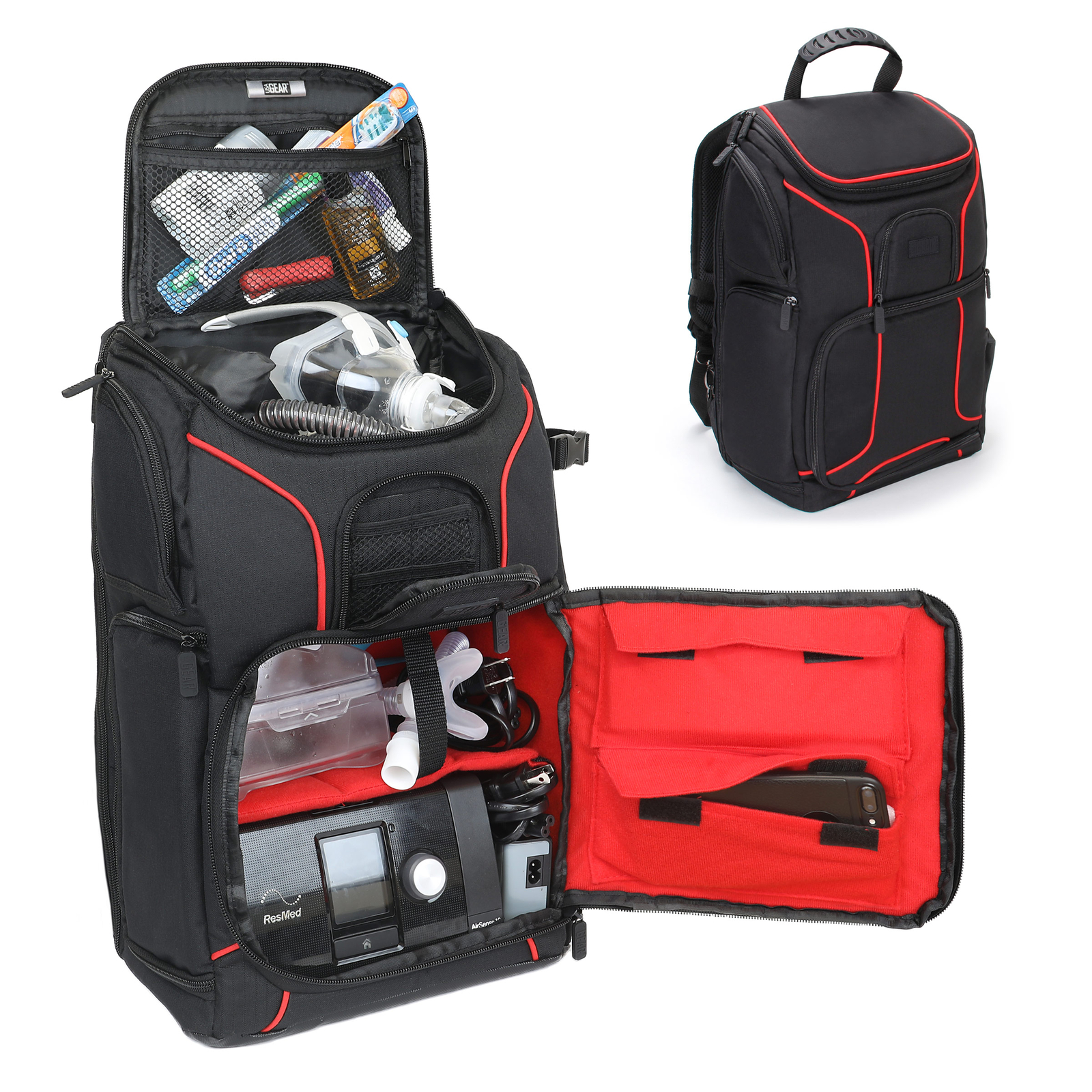 USA GEAR Bag for CPAP - Compatible with XT Fit, AirSense 10 / 11