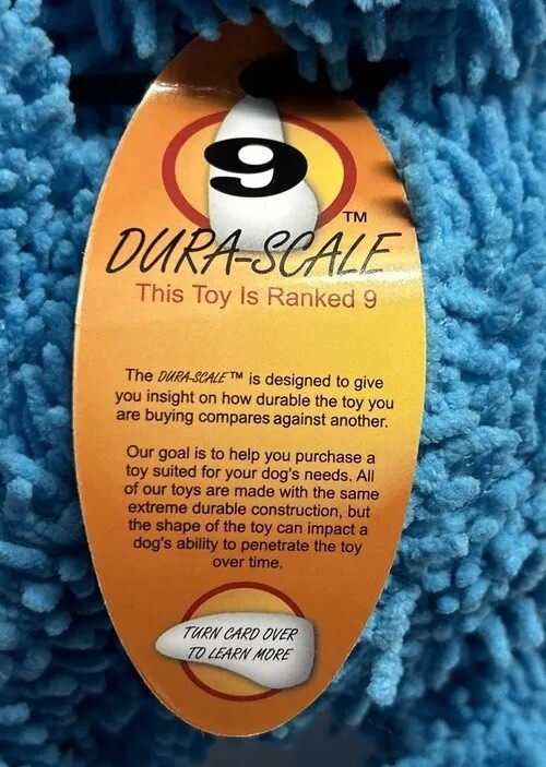 Tuffy Mighty Micro Fiber Ball Monster Dog Squeaker Toy Durable Floats M-L 🐶