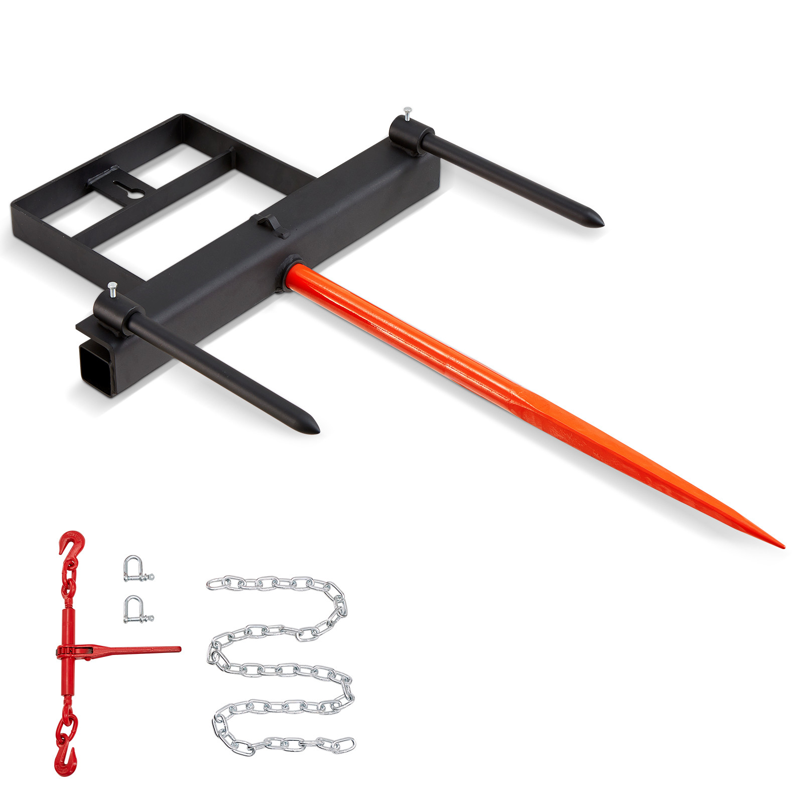 39" Hay Spear Bale Spear Skid Steer Loader Tractor Bucket Attachment