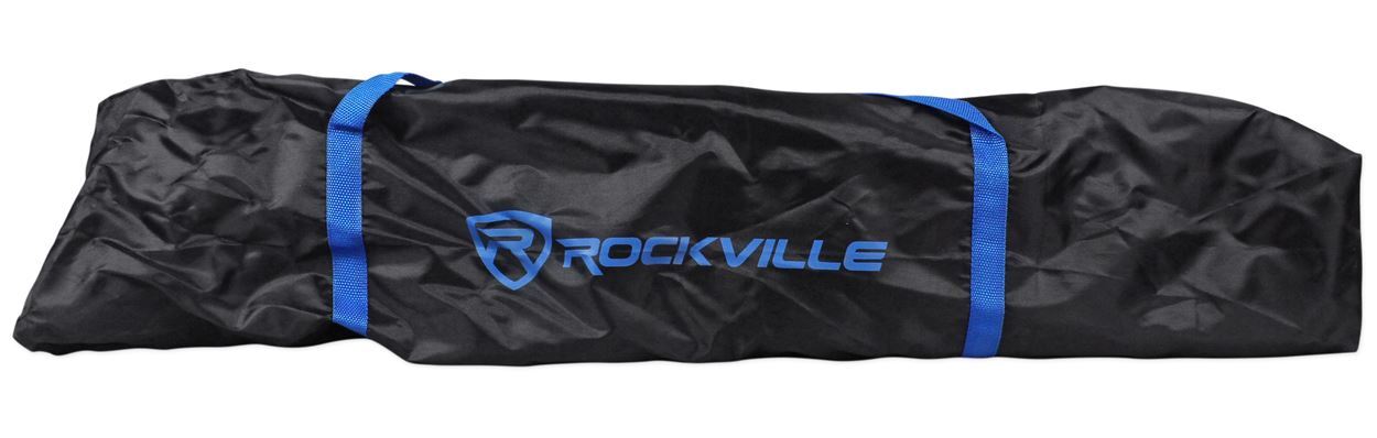 Pair Rockville RVES1 Adjustable Tripod DJ PA Speaker Stands+Carry Bag/Universal