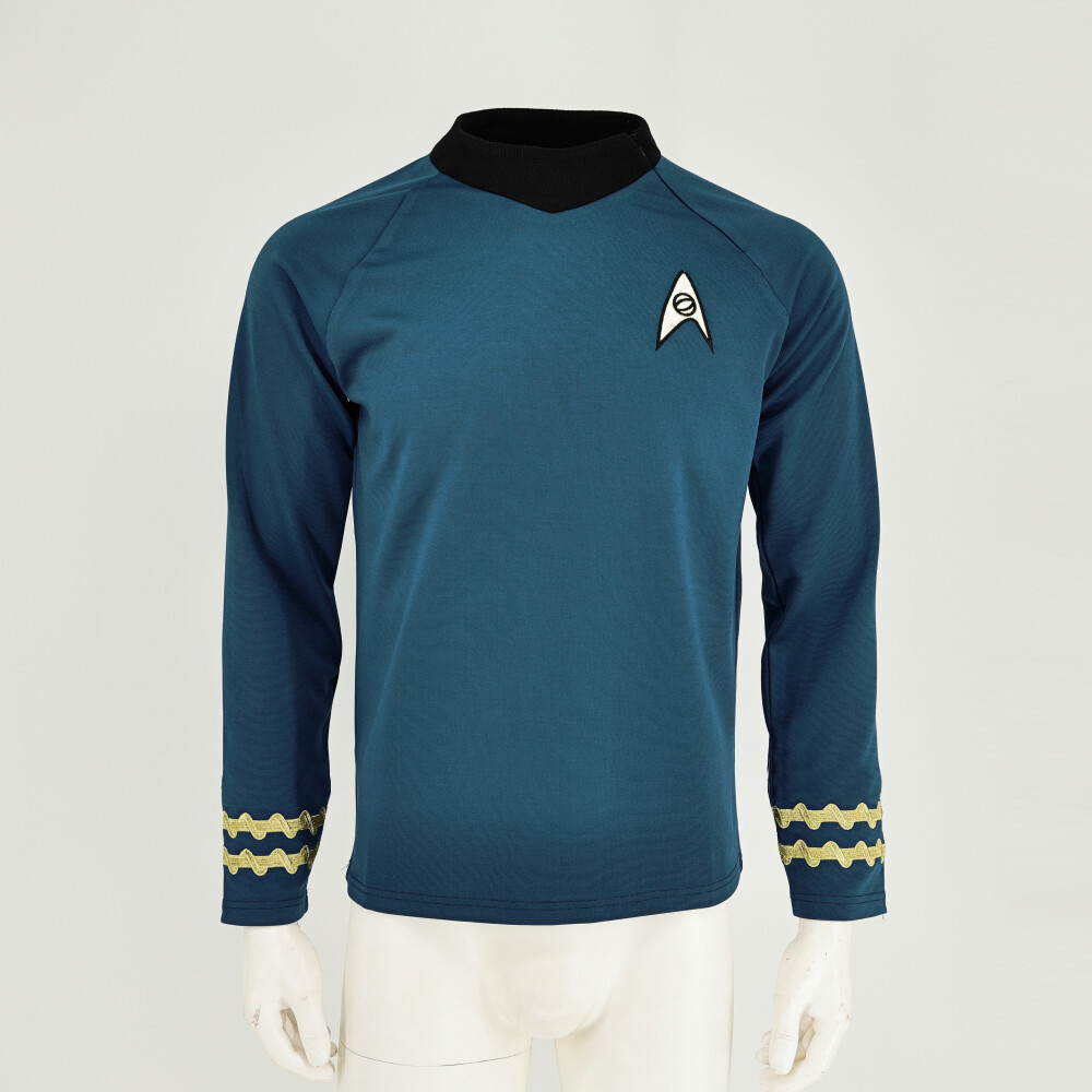 Cosplay The Original Series Kirk Gold Spock Blue Red Shirt TOS Starfleet Uniform