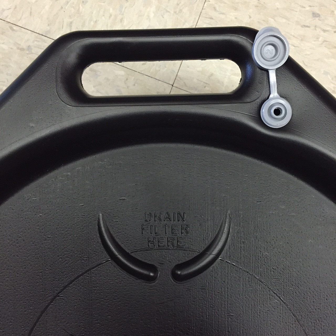 Flo Tool Oil Drain Pan Round 15 Quart Capacity Oil Pan and Carrier 11838