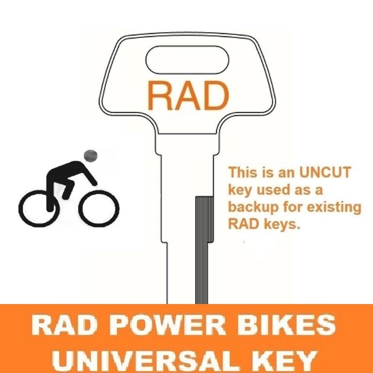 🔑 RAD Power Bikes Universal Battery Key RadRover RadMini Runner City Expand5 🔑