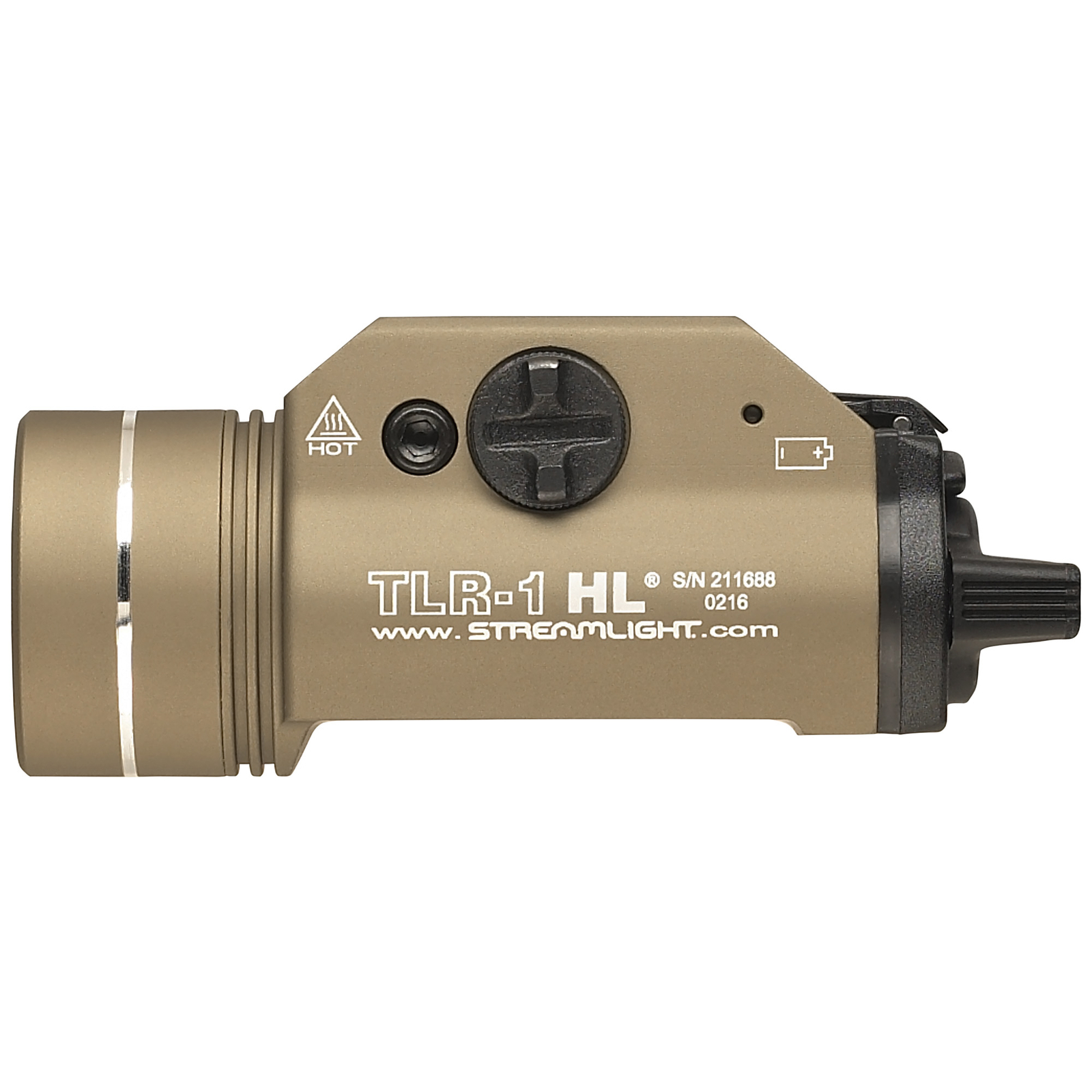 Streamlight 69266 TLR-1 HL Flashlight 1000 Lumens LED Mounted Light Dark Earth