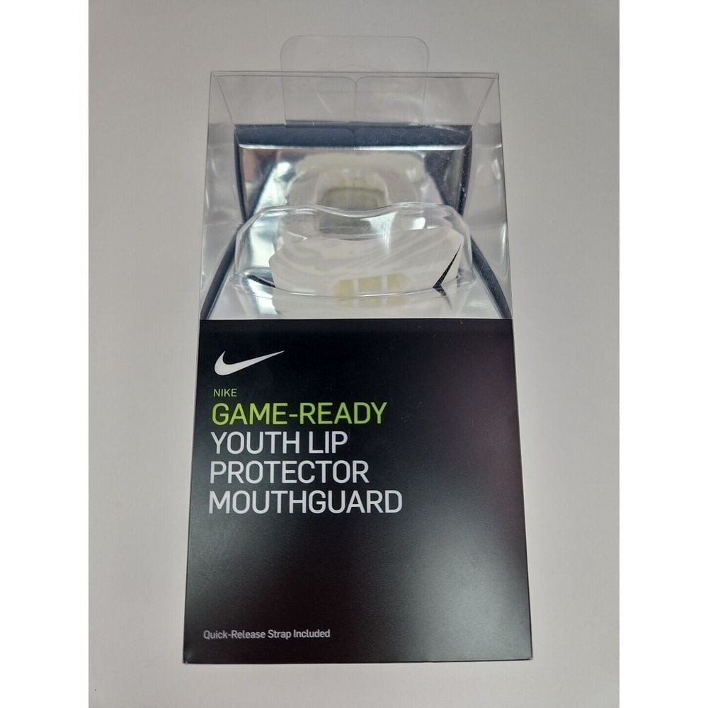 Nike Game Ready Youth Lip Protector Mouthguard Quick Release Strap Included NIB
