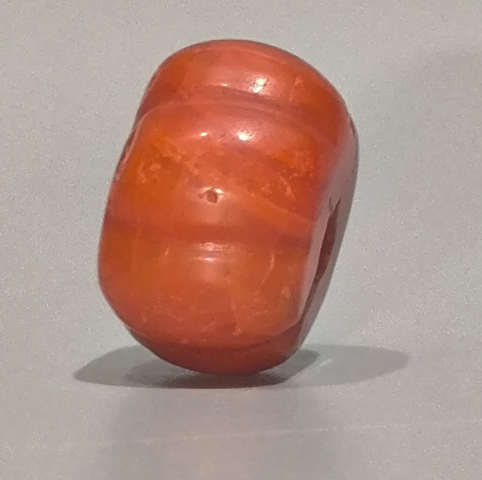 Tibet Vintage Old Noble Buddhist Jewelry Gem Nanhong Red Agage Melon Bead Amulet