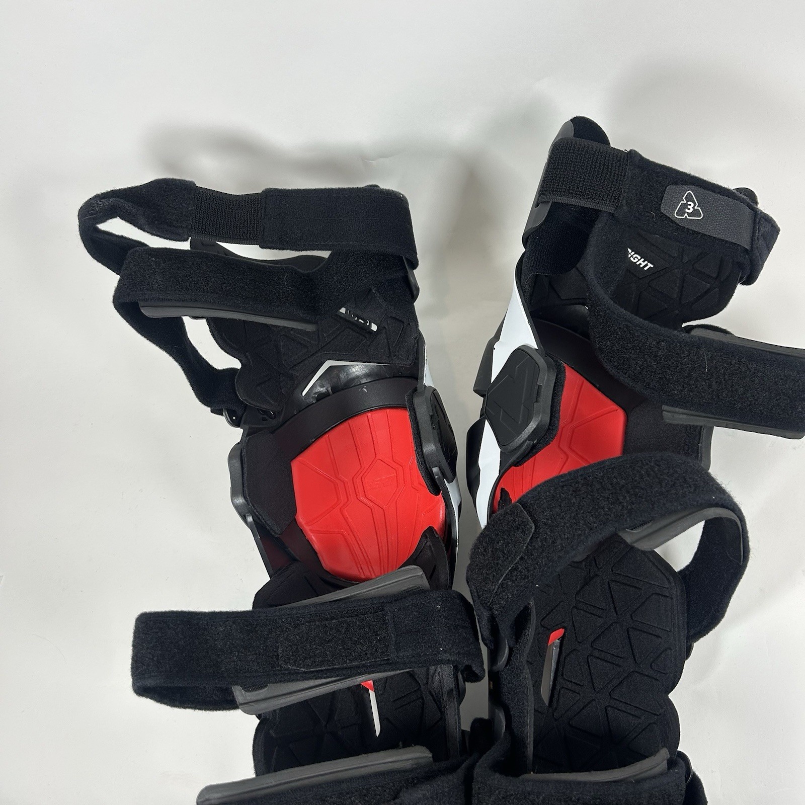 Leatt Z-Frame Knee Braces Motocross Dirt Bike Off-road ATV White Pair SIZE L