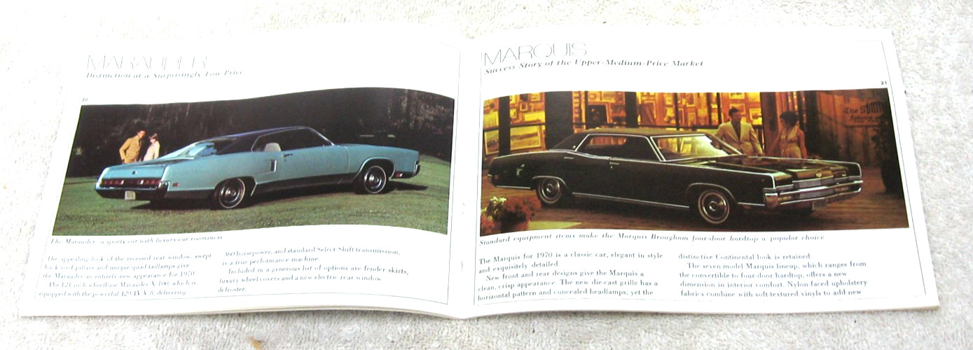 1970 FORD FULLINE FORD MERCURY MUSTANG TORINO CYCLONE COUGAR MAILER BROCHURE