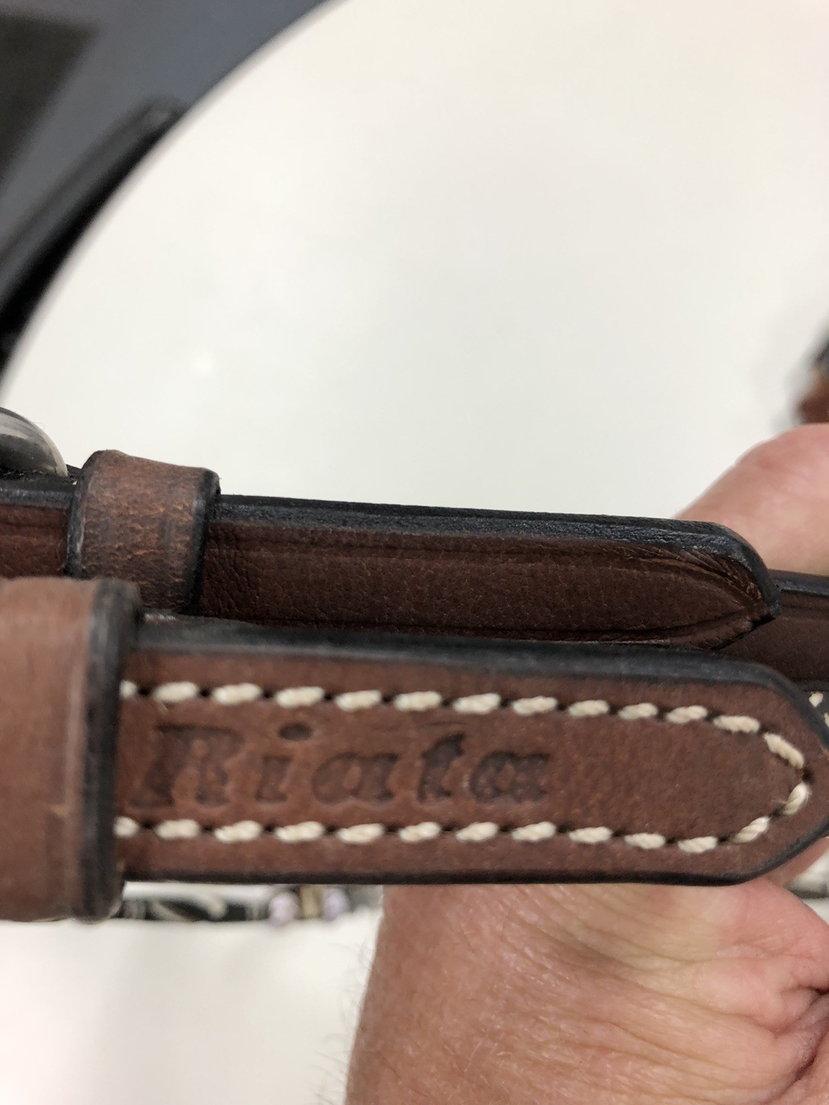 Riata Leather Headstall Breast Collar Set