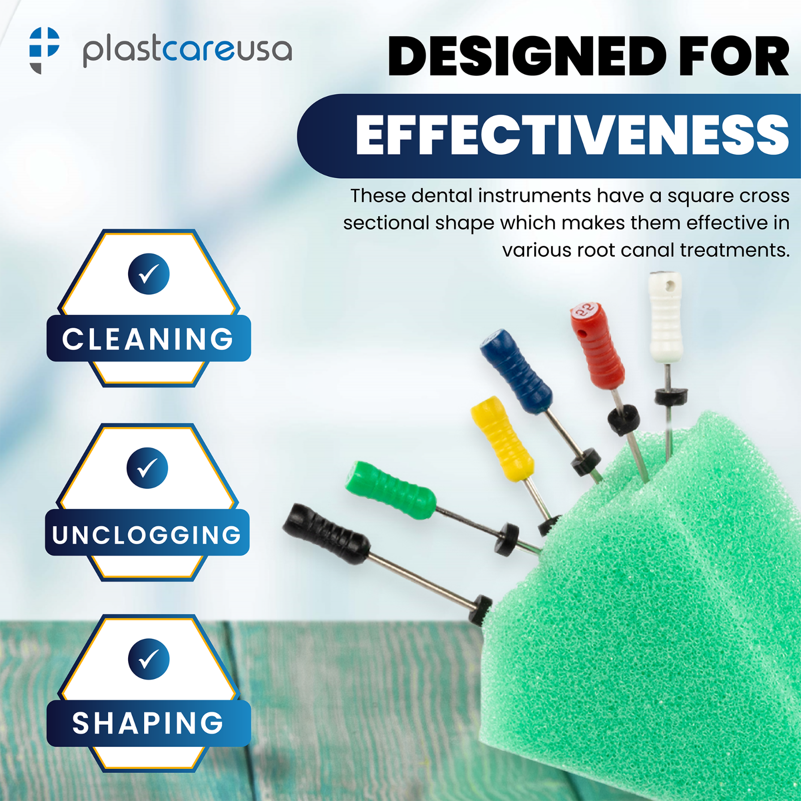 Size 6 25mm Endo K-Files, Endodontic Dental K Files (Premium Stainless Steel)