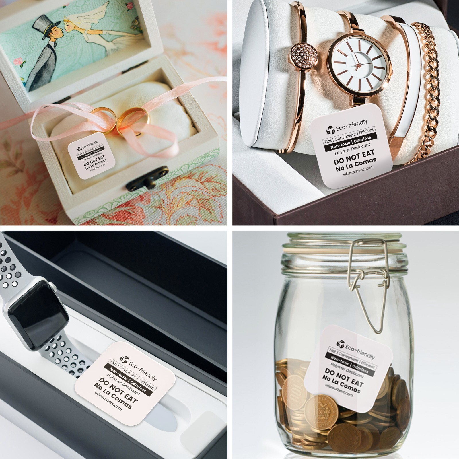 15 Pack Flat Dessicant, Desiccant Packs 5.3x5.3 Inch of Each Piece Dehumidifier