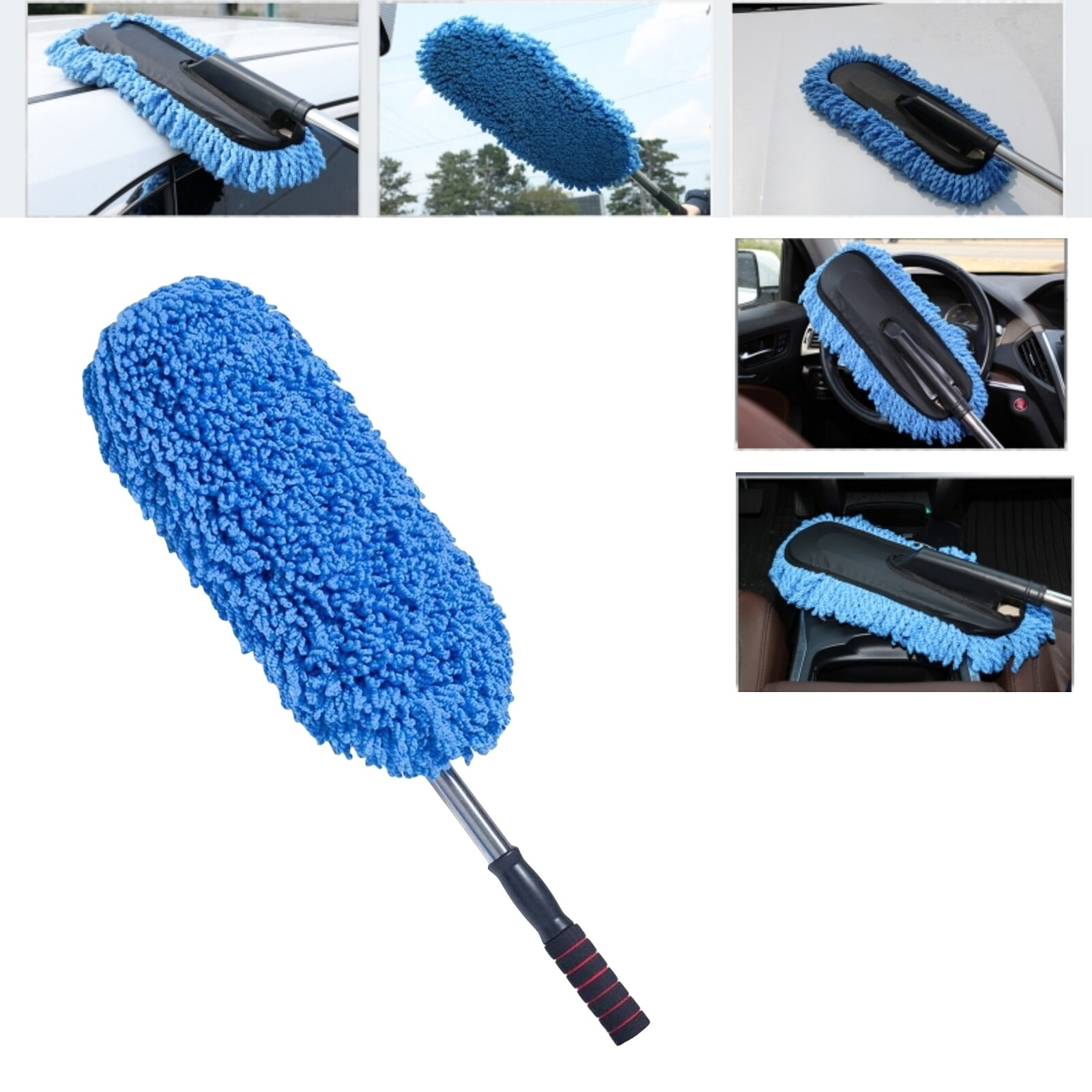 Soft Microfiber Car Duster Exterior Scratch Free Multipurpose Car Cleaning Tool