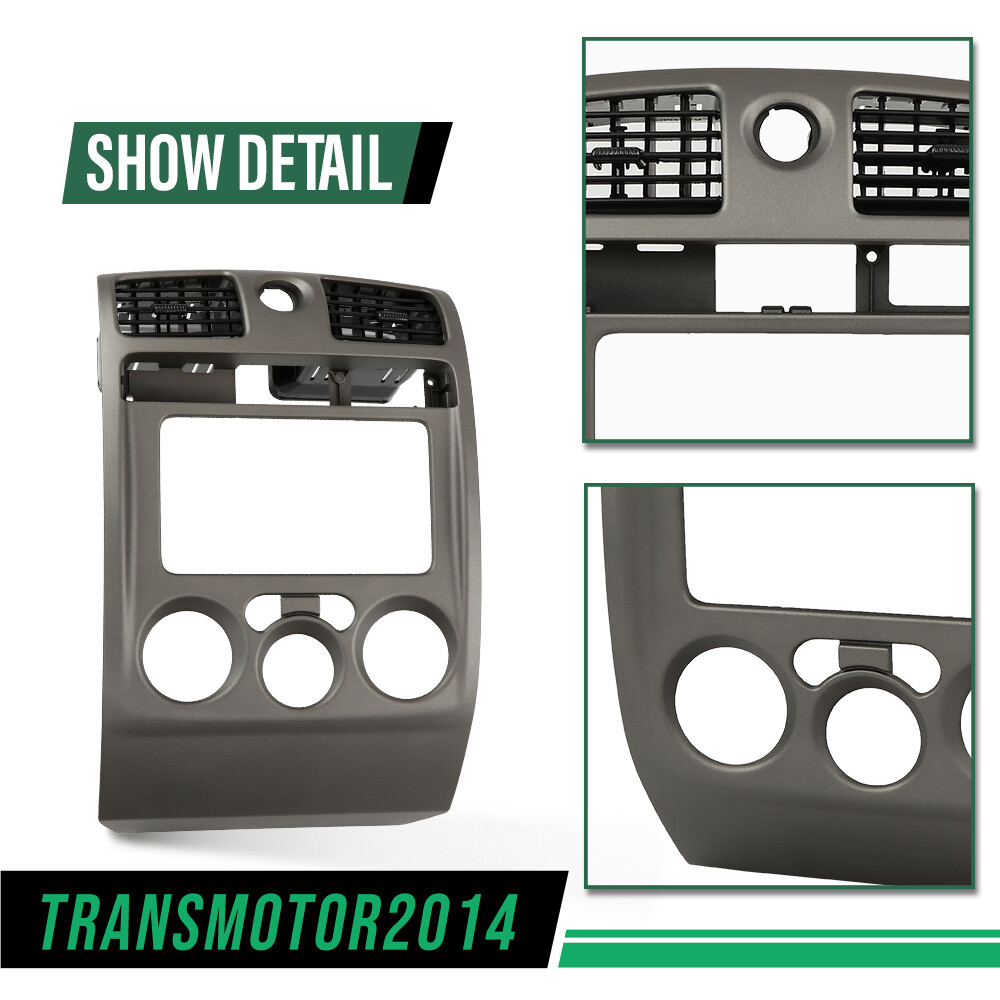 Fit For 2004-2012 Chevy Colorado GMC Canyon Center Dash Radio Vent Bezel Gray