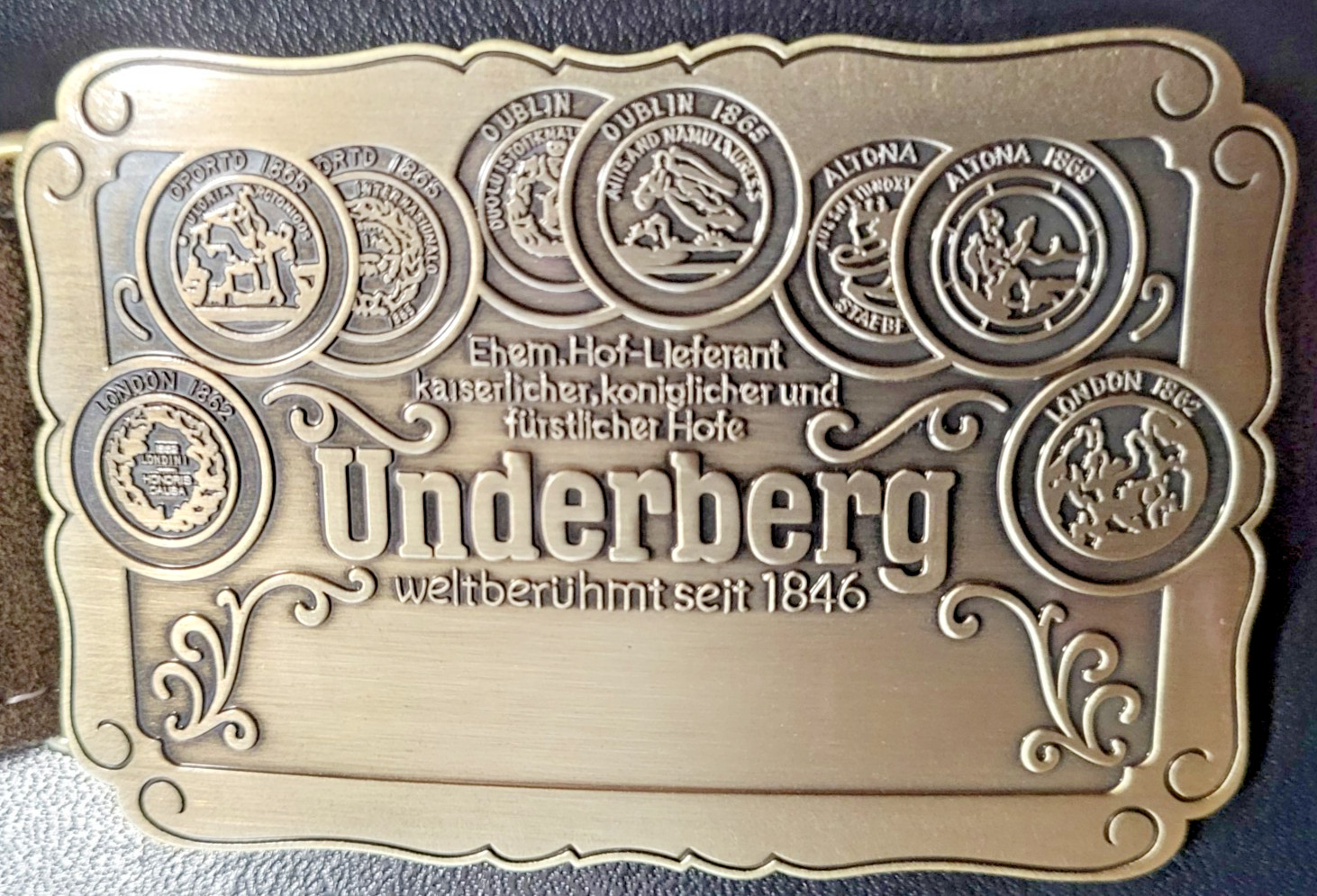 Original Underberg Leather Ammo Belt- Rare *New In Bag*