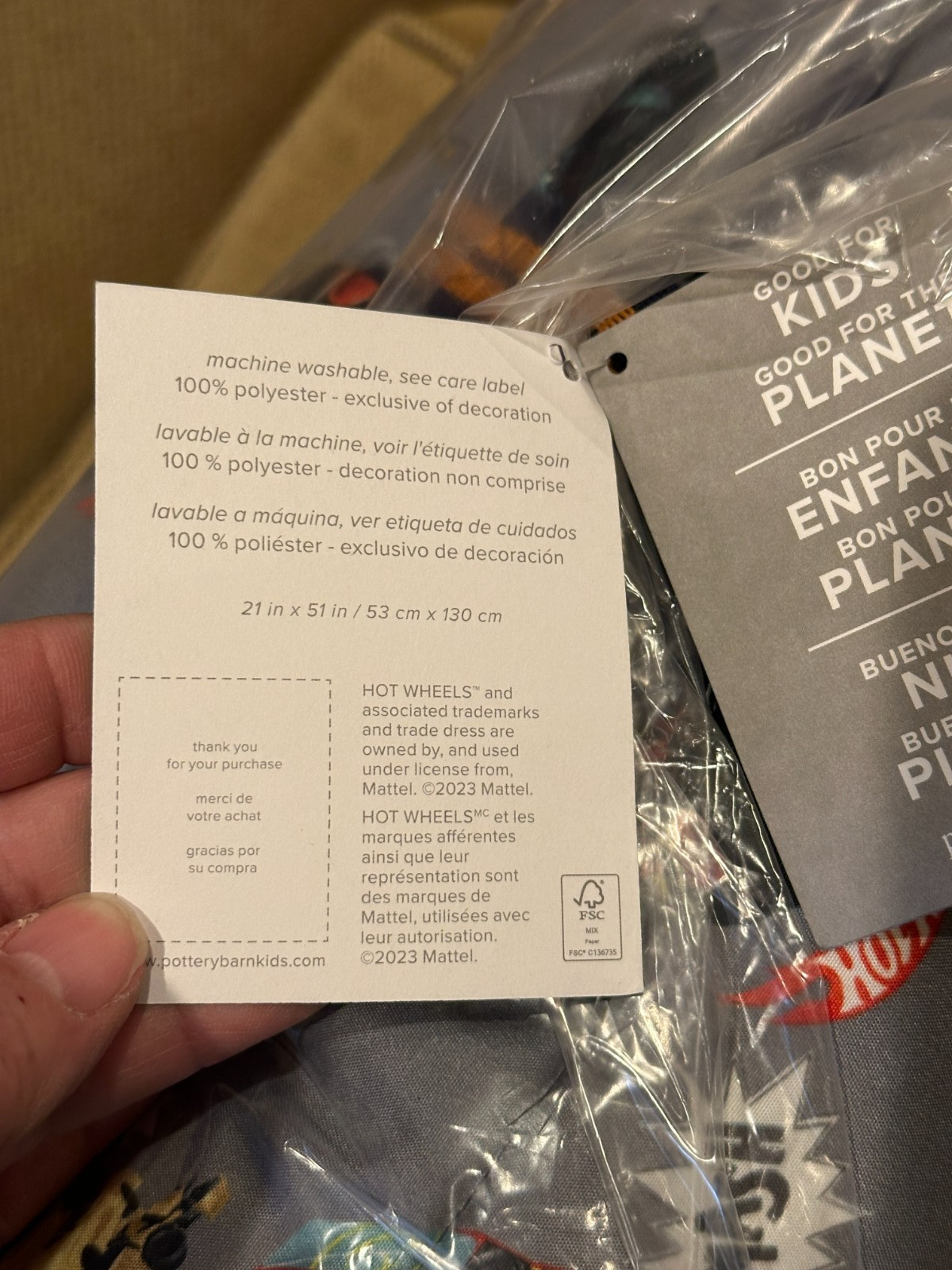 Pottery Barn Kids Hot Wheels Monster Truck Nap Mat Sleeping Bag NEW w/tags