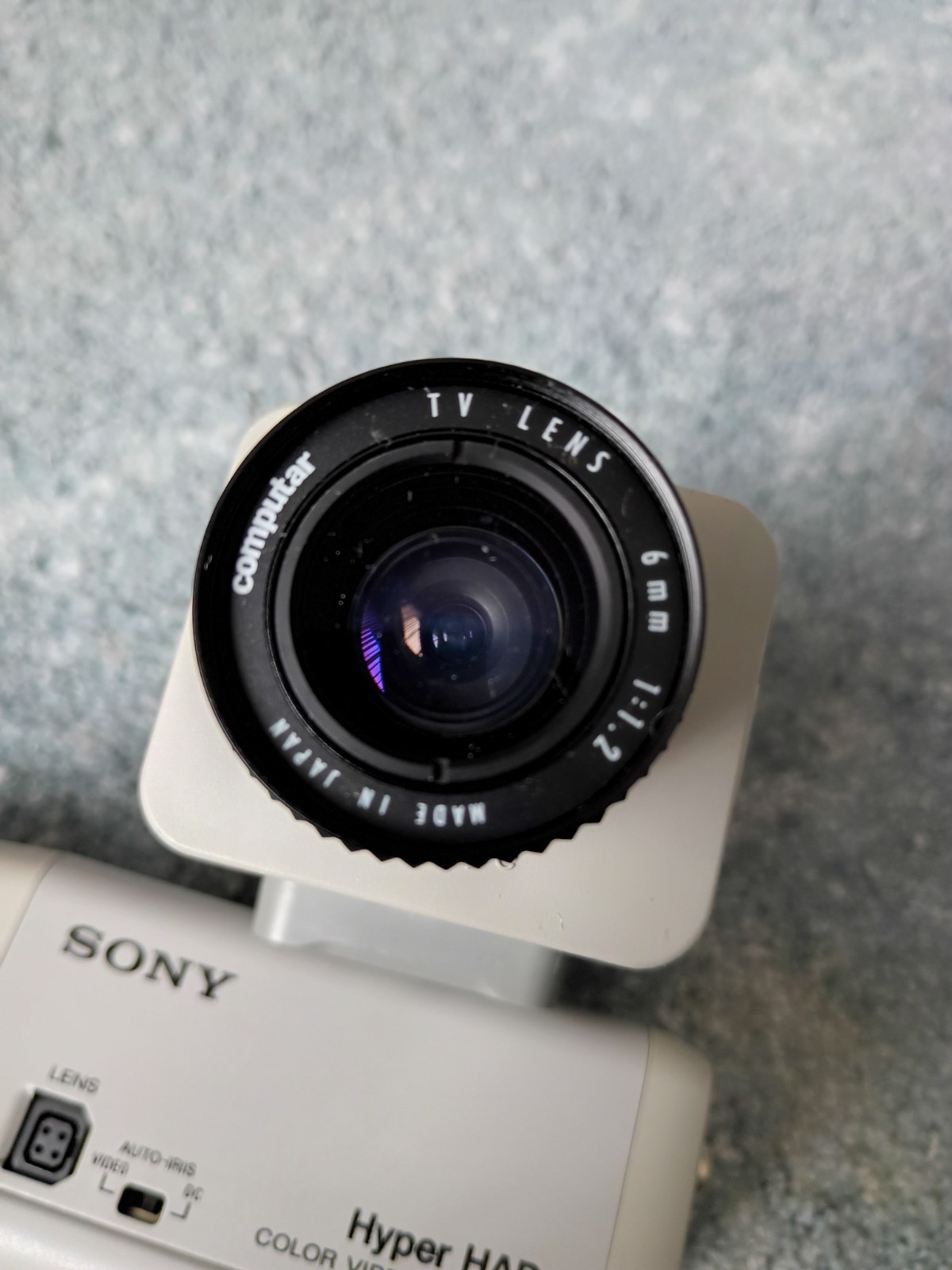 LOT OF 2 Sony Color Video Surveillance Cam SSC-DC14 & Computar Lens AND BONUS