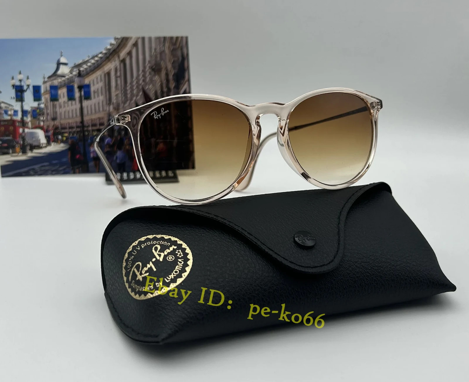 *Brand New* Ray-Ban Erika RB4171 Sunglasses Brown Frame Gradient Lens UV400Unise