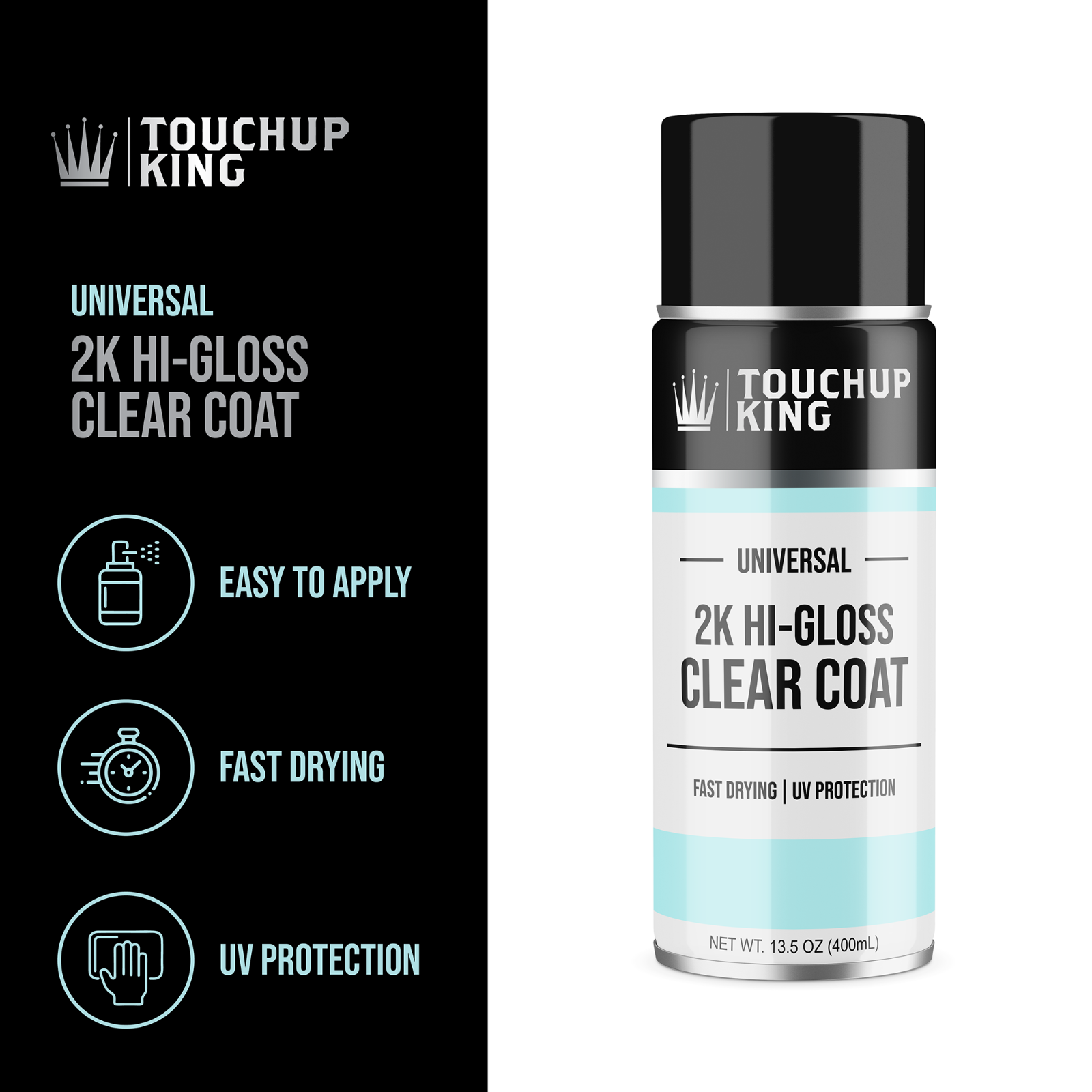 2K Glamour High Gloss Aerosol Clear coat