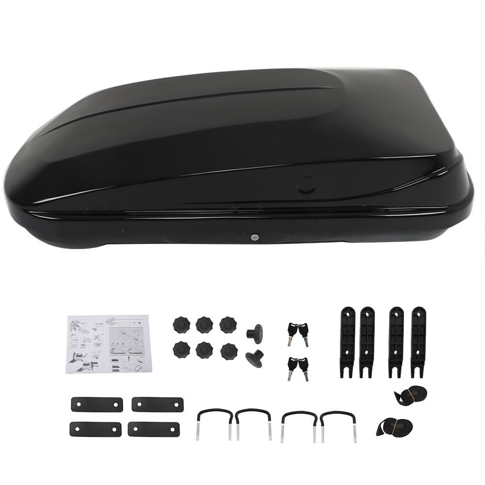 Labwork 2Key 14 ft³ Car Top Cargo Carrier Vehicle Roof Luggage Storage Box