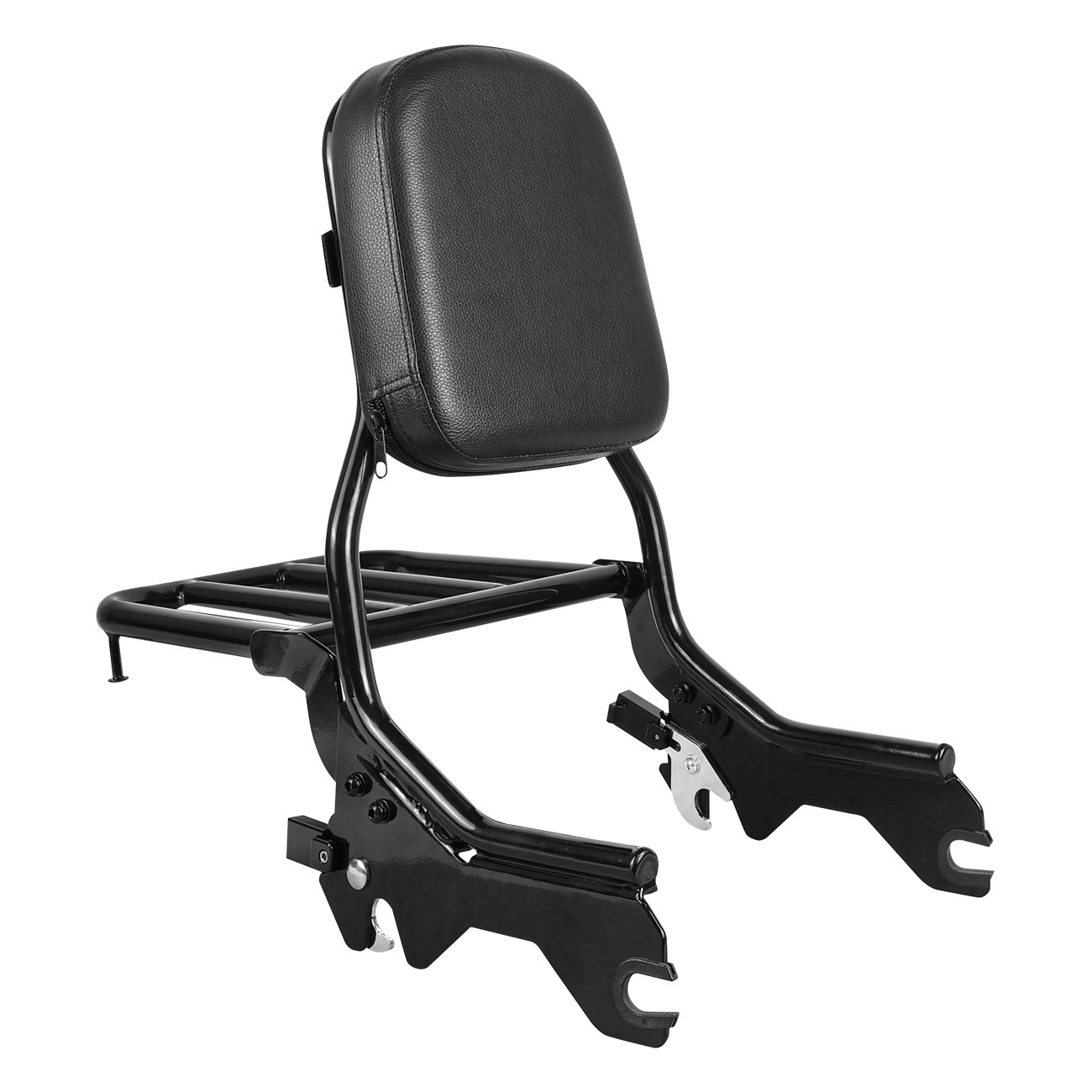 Sissy Bar Upright Passenger Backrest For Harley Softail FLDE FLHC 2018-25 Black