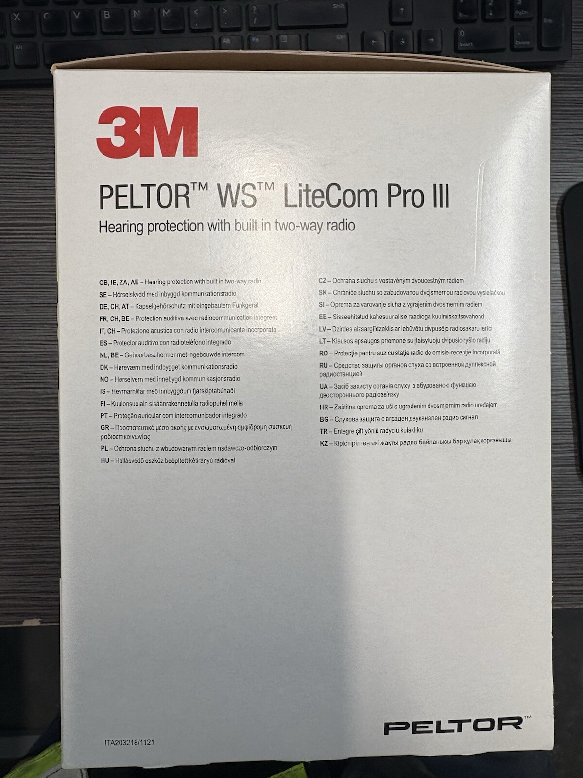 7100099586 3M PELTOR™ WS™ LiteCom PRO III MT73H7P3E4D10NA Hard Hat Headset