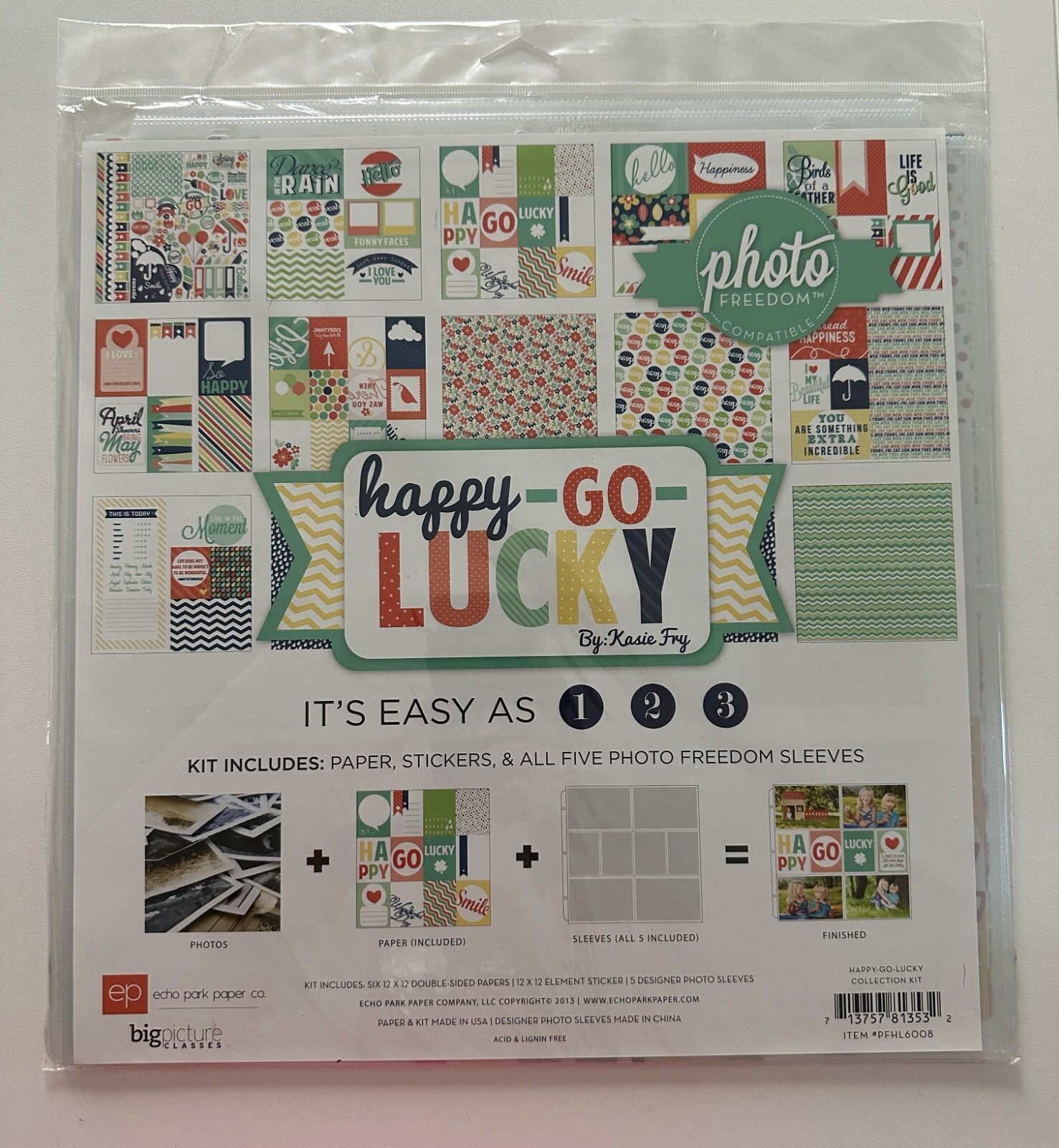 Echo Park 12 x 12 Paper Pack Multiple Variations Available-You Choose