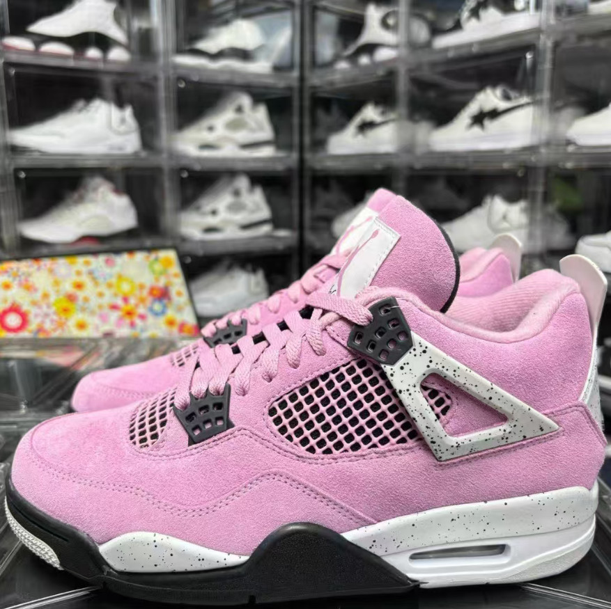 Jordan 4 "Orchid" Mid Top Retro Women's and Men's Basketball Shoes US 5-12