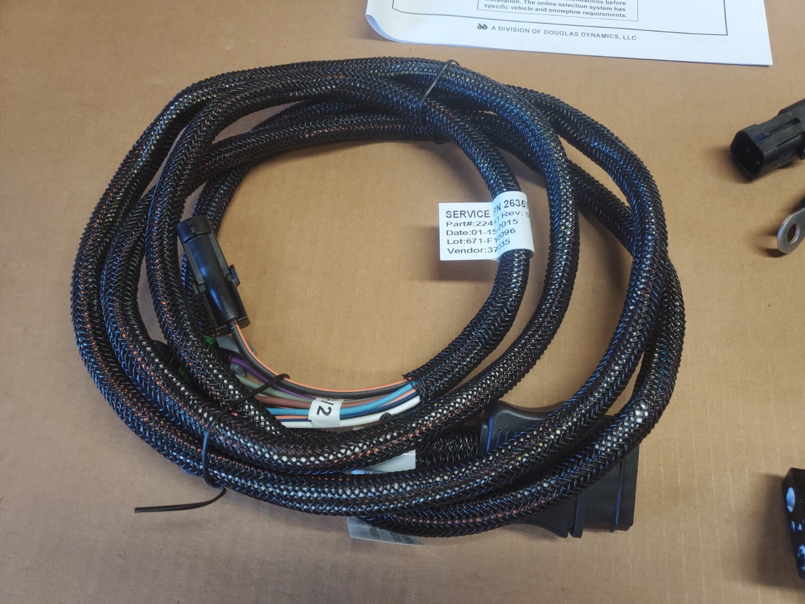OEM Western Fisher TruckSide Plow Fleet Flex Wiring Harness Snow 09-16 Ford H13