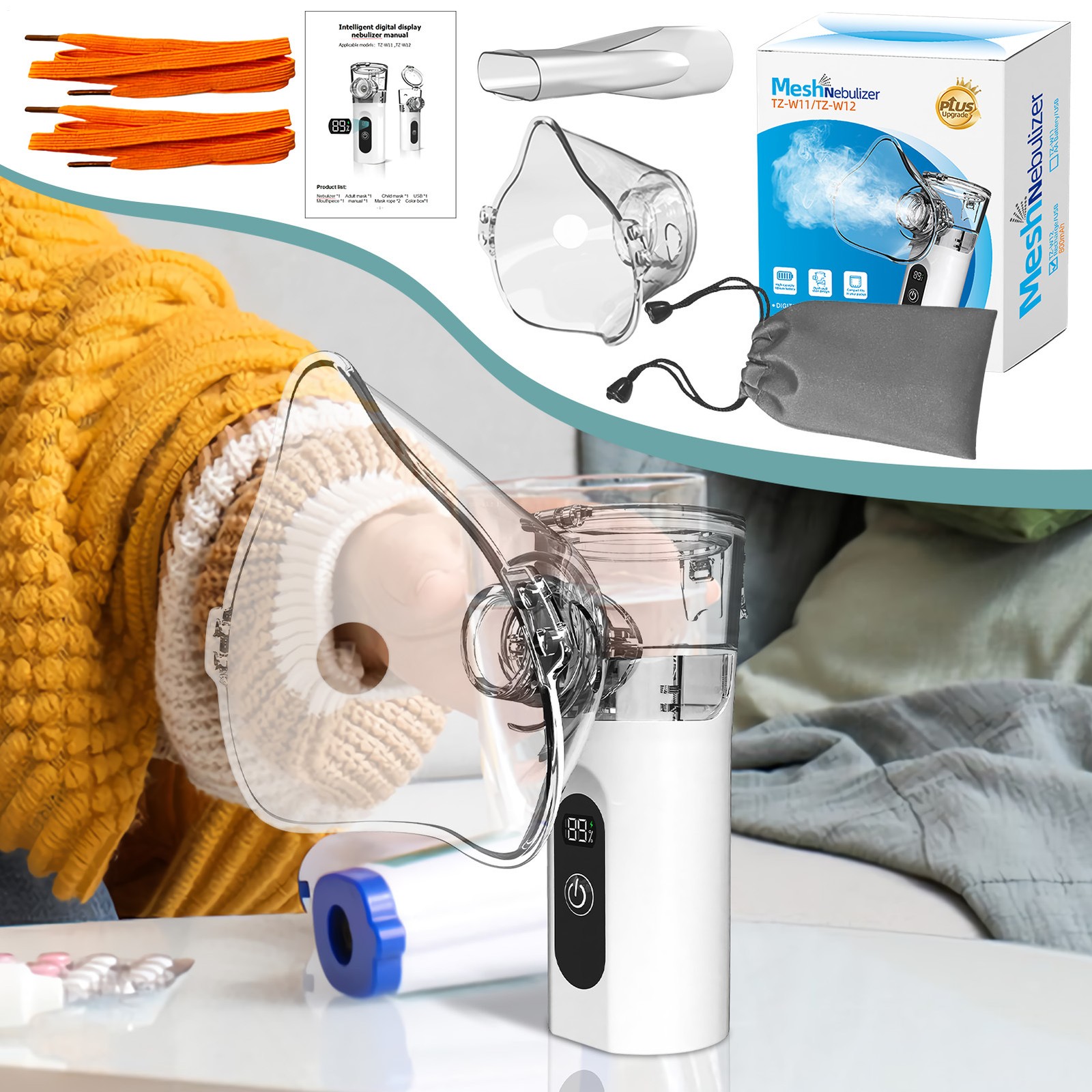 Efficient Nebulisation Machine For Home And Travel - Quiet Rechargeable Durable