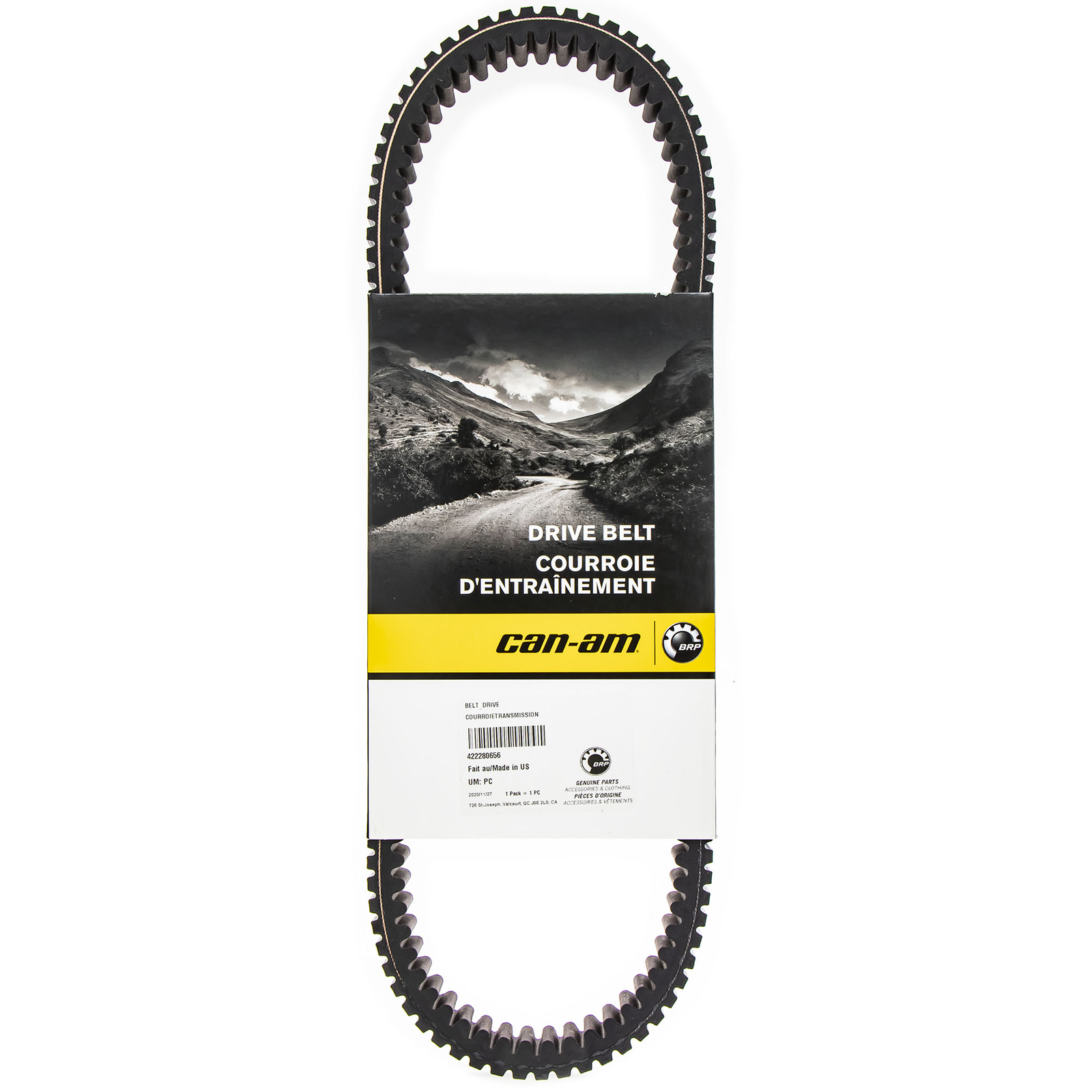BRP 422280656 Can-Am Drive Belt Defender Max HD8 HD10 Maverick Trail Sport