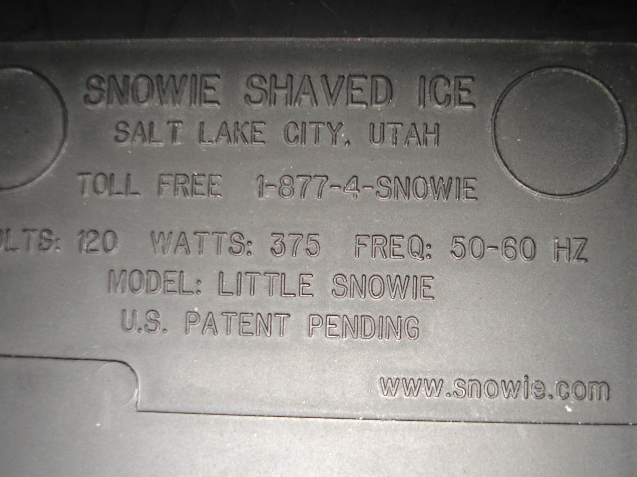 Little Snowie Max Snow Cone Machine Premium Shaved Ice Maker