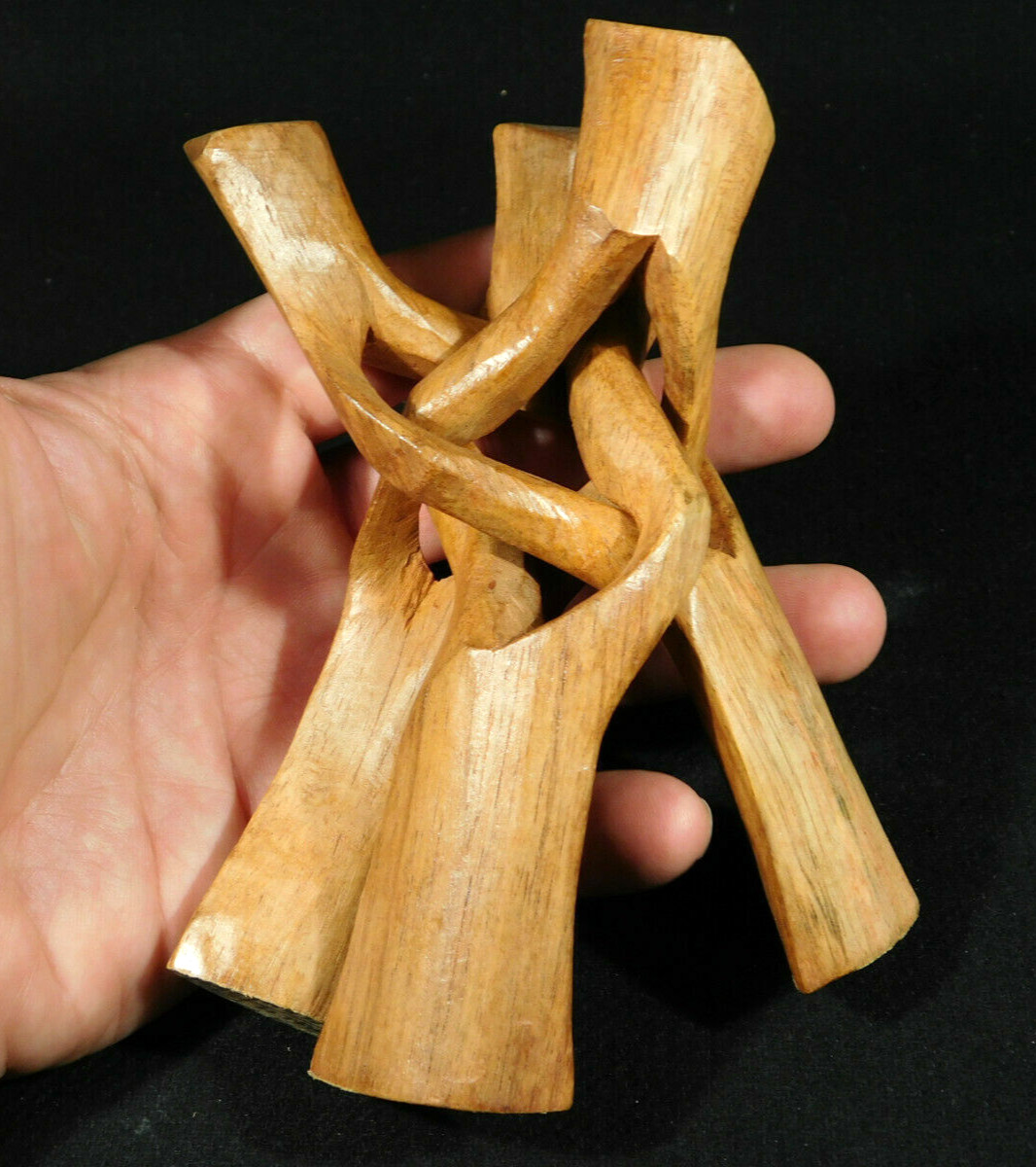 Sphere Stand Solid Wood Folding Handmade Medium Sized